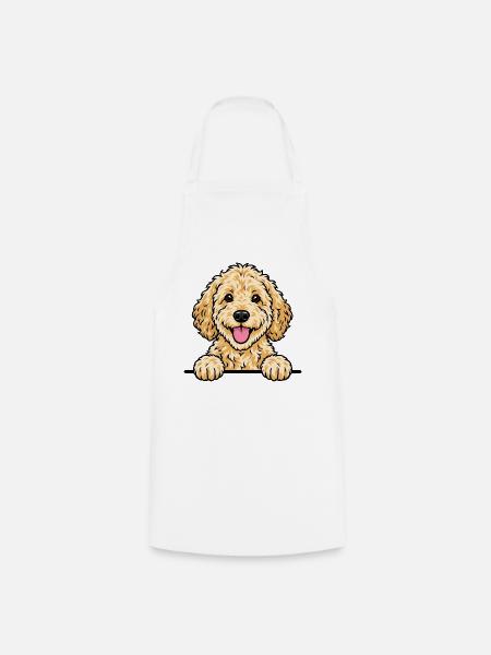 Goldendoodle - Kochschürze - Weiß