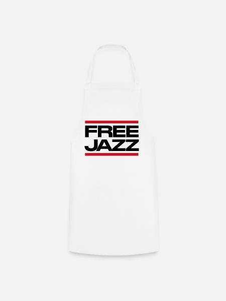 Free Jazz fettes Logo - Kochschürze - Weiß