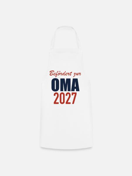 Befördert zur Oma 2027 - Kochschürze - Weiß