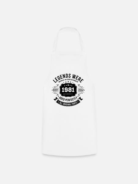 Dezember 1981 - Kochschürze - Weiß