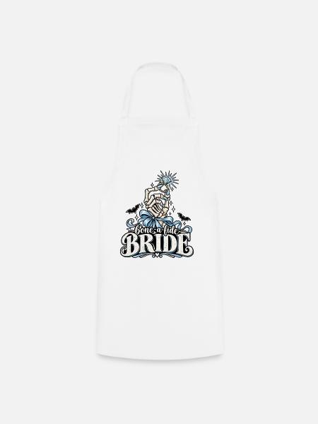 Bone-a-kide Bride Ring Design - Kochschürze - Weiß