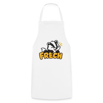 Freches Stinktier – Lustiges Cartoon Kinder Motiv - Kochschürze - Weiß - Vorne - AI Model Male 185 dark (185cm)