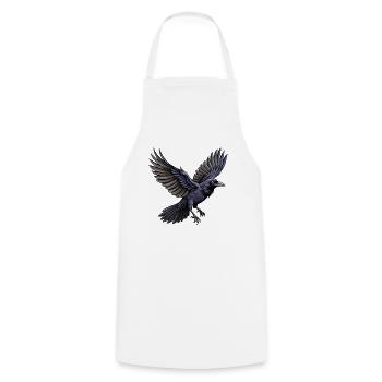 Fliegender Amerikanischer Krähenvogel - Kochschürze - Weiß - Vorne - AI Model Male 185 dark (185cm)