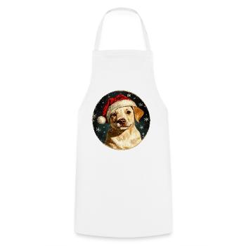Border Collie Weihnachten - Kochschürze - Weiß - Vorne - AI Model Male 185 dark (185cm)