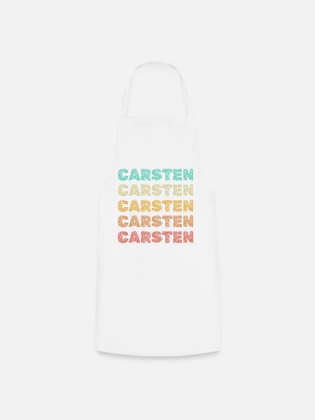 Name Carsten - Kochschürze - Weiß