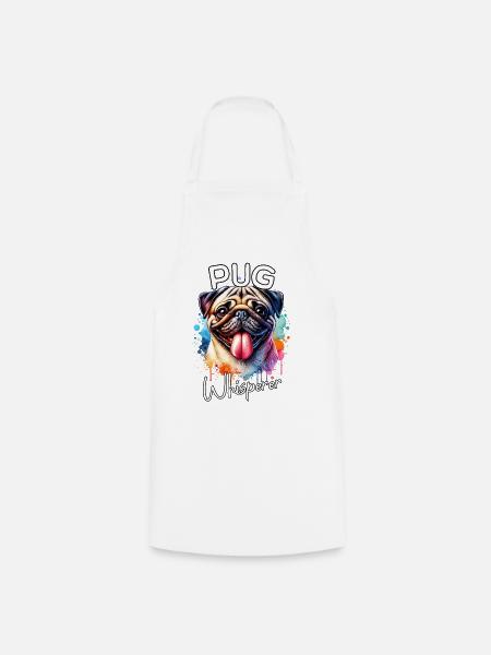 Mops Flüsterer - Kochschürze - Weiß