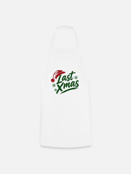 Last Xmas Mütze - Kochschürze - Weiß