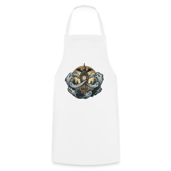 Geister Londons über Big Ben - Kochschürze - Weiß - Vorne - AI Model Male 185 dark (185cm)