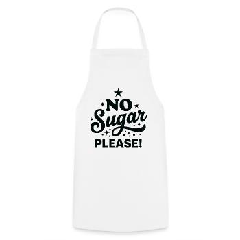 Kein Zucker bitte Handlettered-Design - Kochschürze - Weiß - Vorne - AI Model Male 185 dark (185cm)