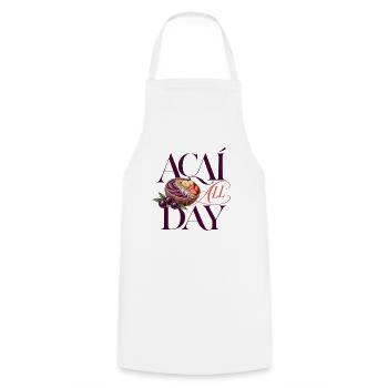 Açaí All Day Bowl - Acai Bowl Design - Kochschürze - Weiß - Vorne - AI Model Male 185 dark (185cm)