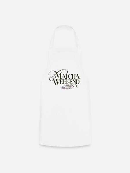 Matcha Wochenende Matcha Weekend Design - Kochschürze - Weiß