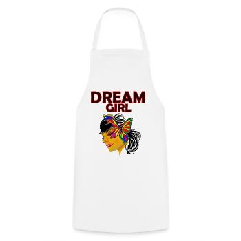 Dream Girl Schmetterlingskunst - Kochschürze - Weiß - Vorne - AI Model Male 185 dark (185cm)