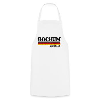 Bochum - Ruhrpott - Deutschland - Germany - Kochschürze - Weiß - Vorne - AI Model Male 185 dark (185cm)