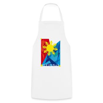 Philippinen Sonnenflagge Filipino Pride - Kochschürze - Weiß - Vorne - AI Model Male 185 dark (185cm)