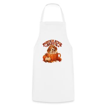 Pumpkin Spice Bestie - Kochschürze - Weiß - Vorne - AI Model Male 185 dark (185cm)