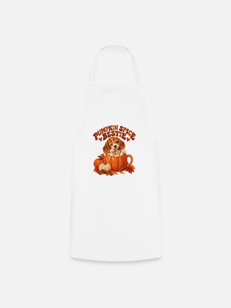 Pumpkin Spice Bestie - Kochschürze - Weiß