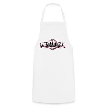 Rhönradturnen Neon Logo - Kochschürze - Weiß - Vorne - AI Model Male 185 dark (185cm)