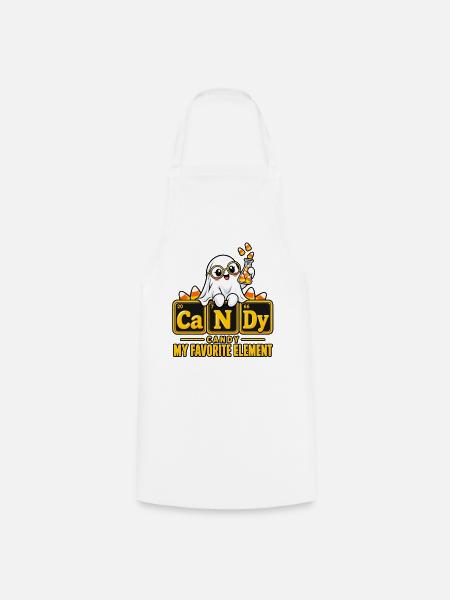 Geister Candy Elemente Design - Kochschürze - Weiß