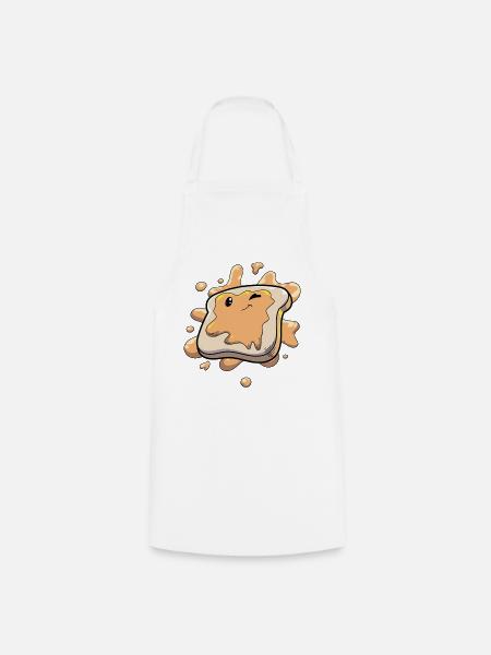 Erdnussbutter Brot Humor - Kochschürze - Weiß
