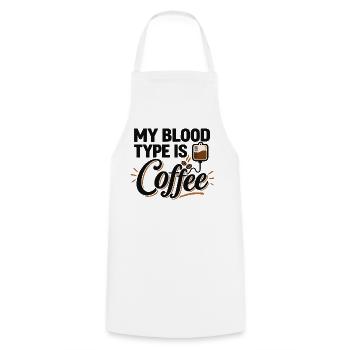 Kaffeeliebhaber, Espresso-Liebhaber, Koffein-Enthusiast - Kochschürze - Weiß - Vorne - AI Model Male 185 dark (185cm)