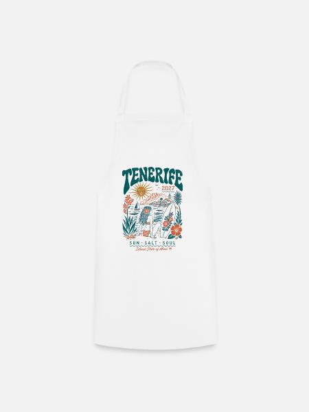 Tenerife Inselreise Surf 2027 - Kochschürze - Weiß