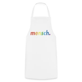 LGBT Menschen Mensch Regenbogen - Kochschürze - Weiß - Vorne - AI Model Male 185 dark (185cm)