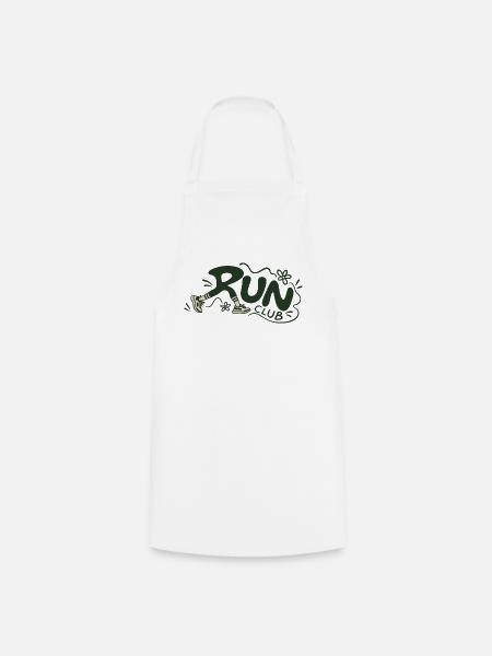 Run Club Retro Running - Kochschürze - Weiß