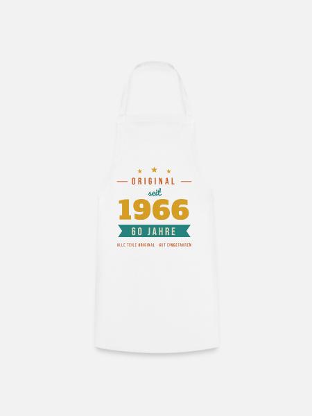 Original seit 1966 – 60. Geburtstag Jahrgang - Kochschürze - Weiß