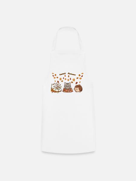 sweet Autumn Trio - Kochschürze - Weiß