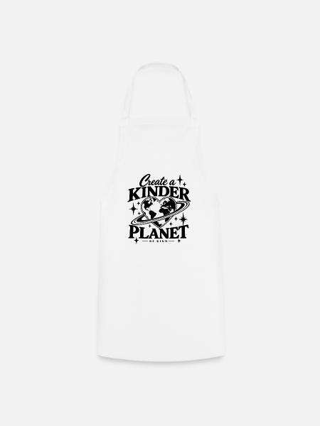 Create A Kinder Planet - Kochschürze - Weiß