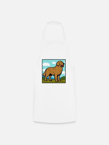 Golden Retriever - Kochschürze - Weiß