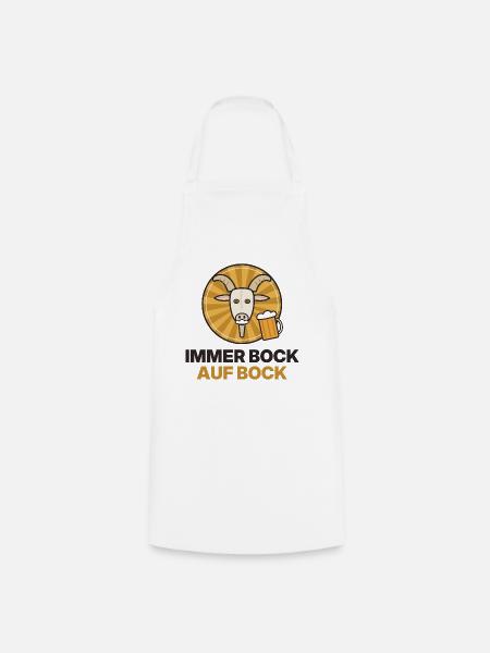 Bock Auf Bock Biergoat - Kochschürze - Weiß