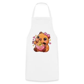 Süßes Kawaii Capybara Ramen Anime Ästhetik - Kochschürze - Weiß - Vorne - AI Model Male 185 dark (185cm)
