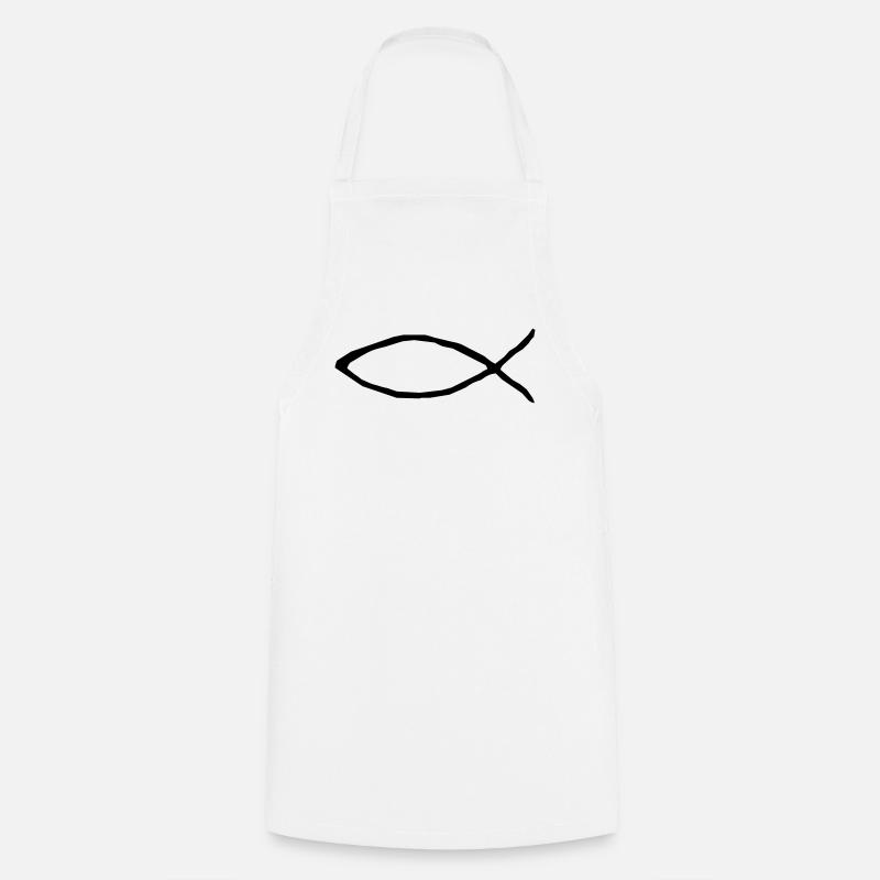 Christian fish - Cooking Apron - white
