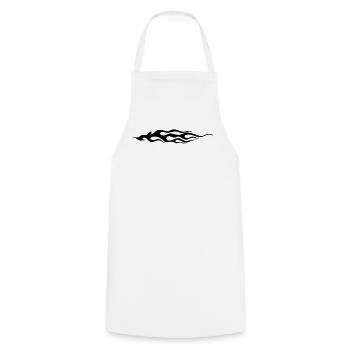 Flamme - Tablier de cuisine - blanc - Devant - AI Model Male 185 dark (185cm)