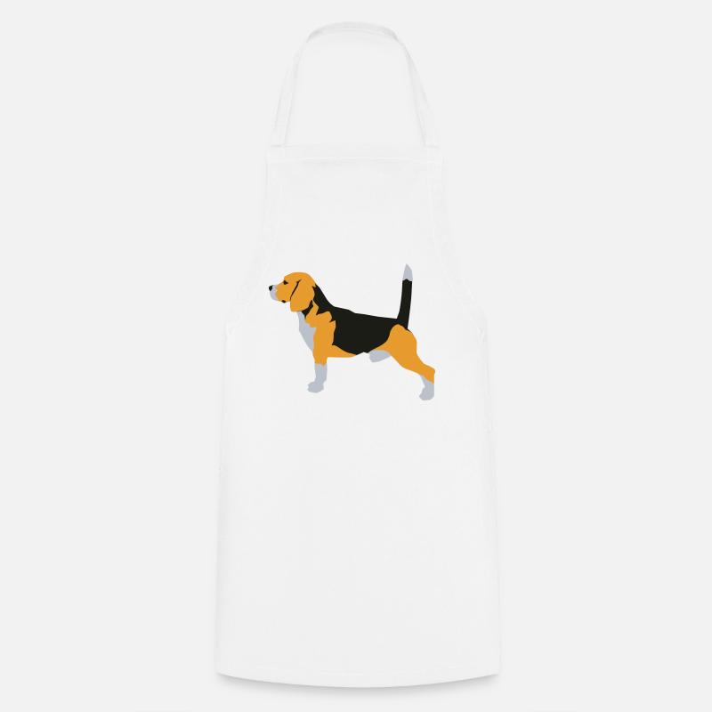 Beagle - Tablier de cuisine - blanc