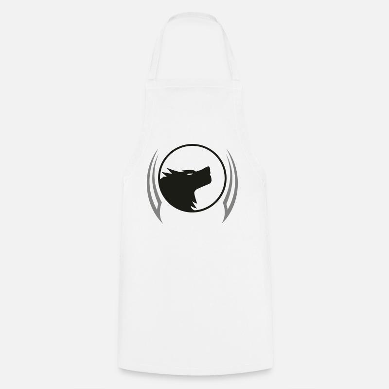 Wolf - Cooking Apron - white