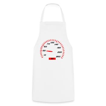 30 Anniversaire - Tablier de cuisine - blanc - Devant - AI Model Male 185 dark (185cm)