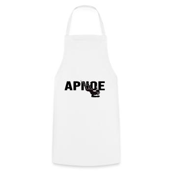 apnea distance diving apnea divers freediving - Cooking Apron - white - Front - AI Model Male 185 dark (185cm)