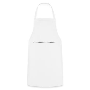 Dotted underscore to design yourself - Cooking Apron - white - Front - AI Model Male 185 dark (185cm)