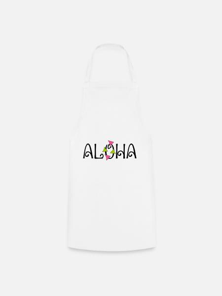 ALOHA - Kochschürze - Weiß