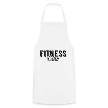 Fitness Club - Tablier de cuisine - blanc - Devant - AI Model Male 185 dark (185cm)