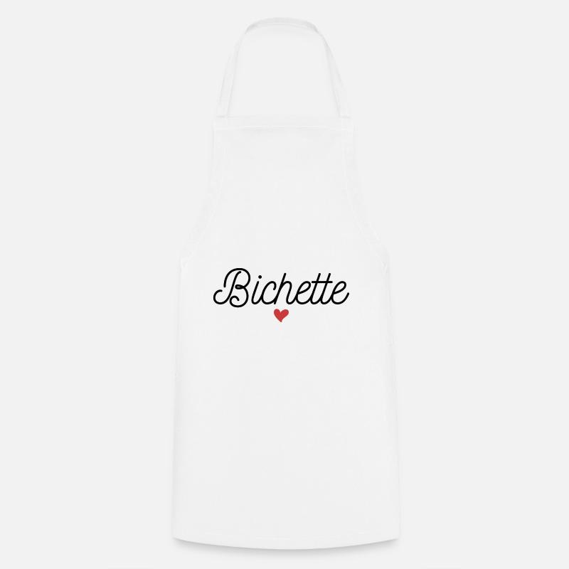 BICHETTE COEUR - Tablier de cuisine - blanc