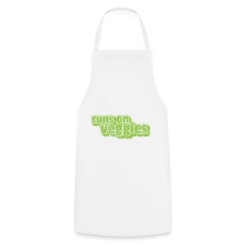 Légume Végétarien Végétalien Vintage I Cadeau - Tablier de cuisine - blanc - Devant - AI Model Male 185 dark (185cm)