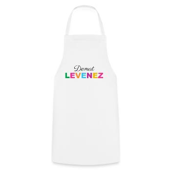 Bretagne - Demat levenez - Tablier de cuisine - blanc - Devant - AI Model Male 185 dark (185cm)