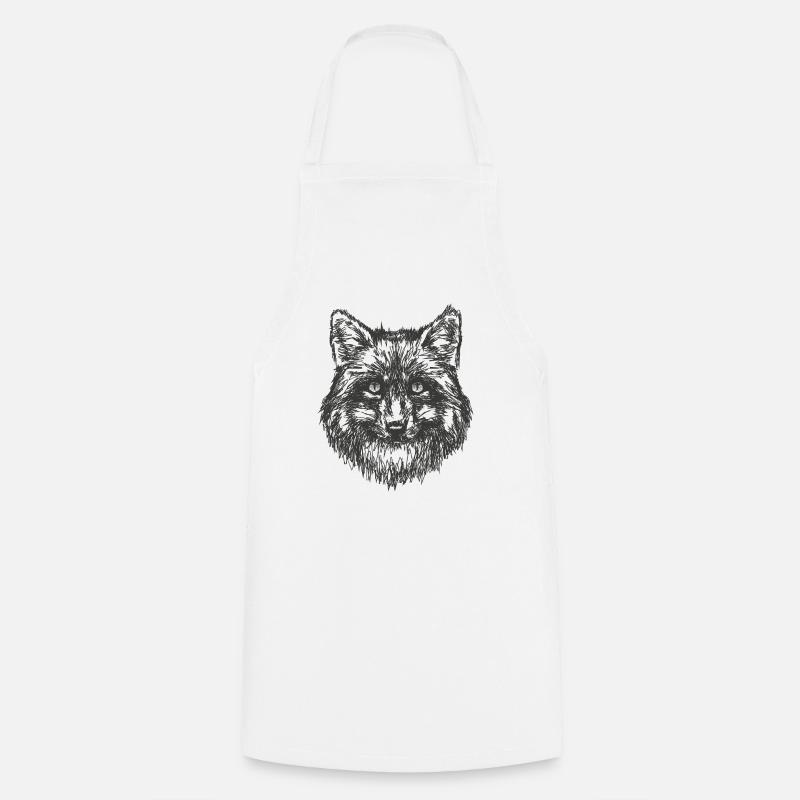 Fox - Cooking Apron - white