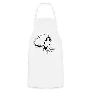 BOHEMIAN RAUHBART Profil Chiens Wilsigns - Tablier de cuisine - blanc - Devant - AI Model Male 185 dark (185cm)