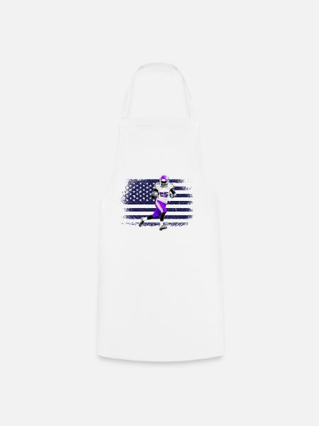 American Football Trikot USA Flagge - Kochschürze - Weiß