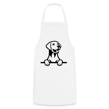 Labrador - Tablier de cuisine - blanc - Devant - AI Model Male 185 dark (185cm)