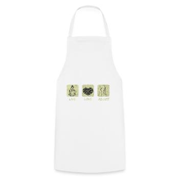 Chiropraticien Physiothérapeute Love I Gift - Tablier de cuisine - blanc - Devant - AI Model Male 185 dark (185cm)